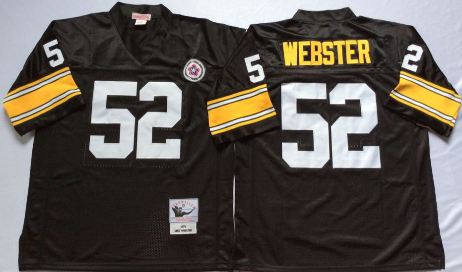 Men NFL Pittsburgh Steelers #52 Webster black Mitchell Ness jerseys